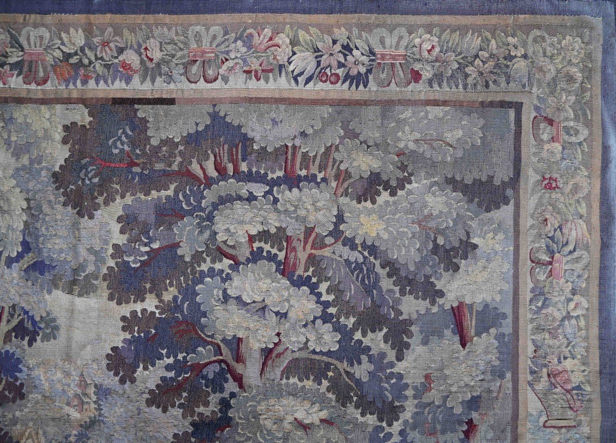 Verdure 19th Century, Tapestry From The Aubusson Factory -230lx183h - No. 1476-photo-2