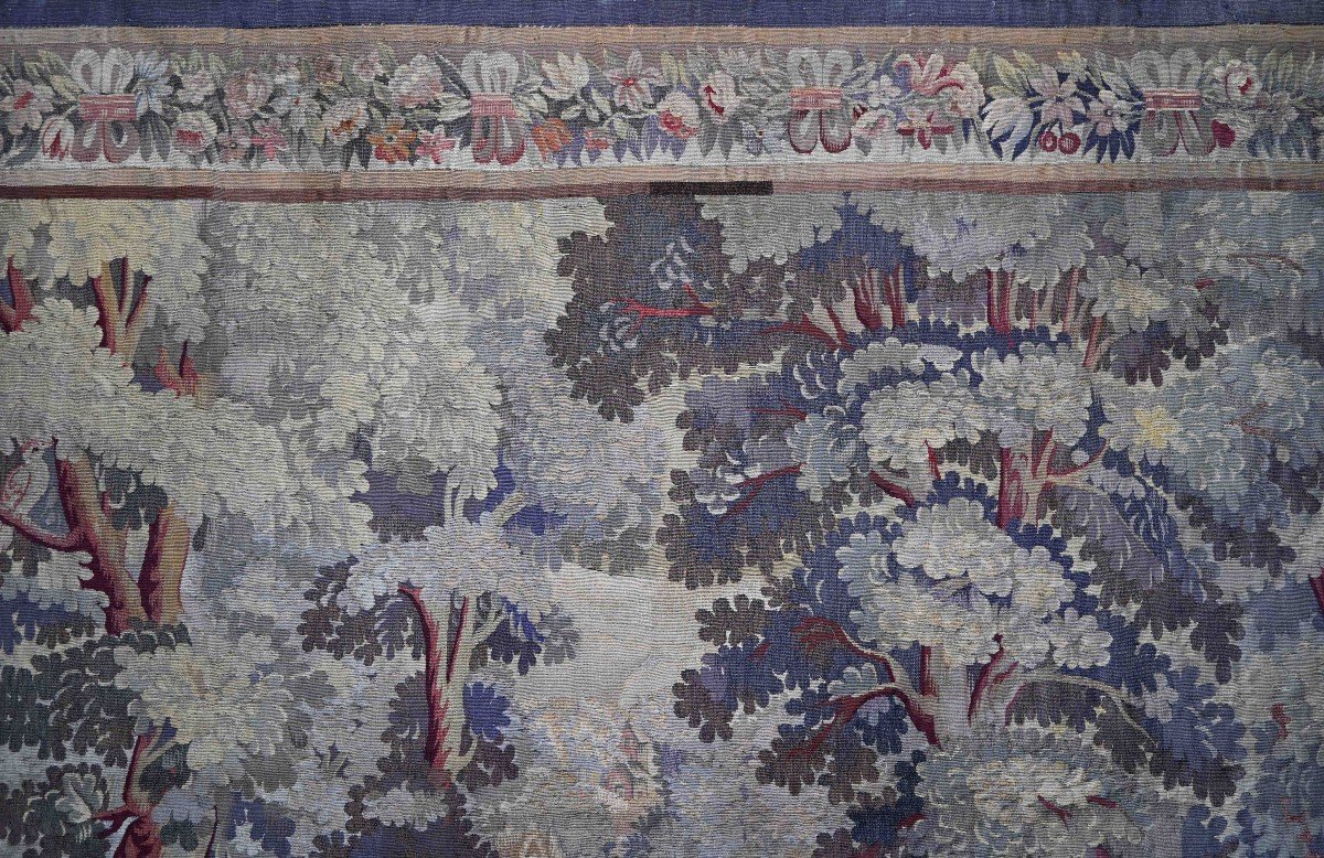 Verdure 19th Century, Tapestry From The Aubusson Factory -230lx183h - No. 1476-photo-2