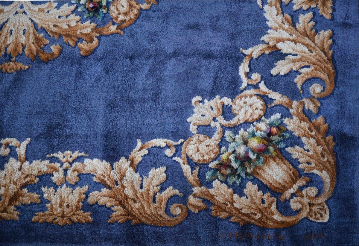 Manufacture De La Savonnerie, Tapis Signé - Circa 1930 - 3m50x2m55 - N° 1466-photo-2