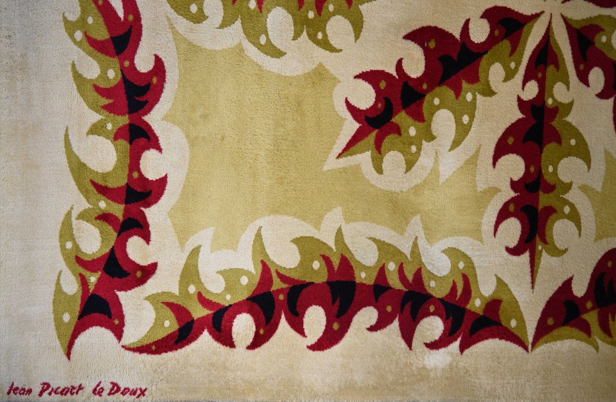 Garden, Jean Picart Le Doux - Rug Signed Bolduc, Dimension 200x300 - Tapestry No. 1487-photo-2