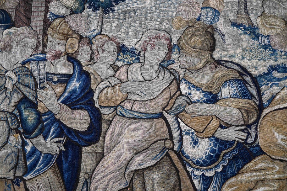 Rape Of The Sabine Women, Flanders Tapestry, Late 16th Century - L4m22xh2m35 - No. 1473-photo-2