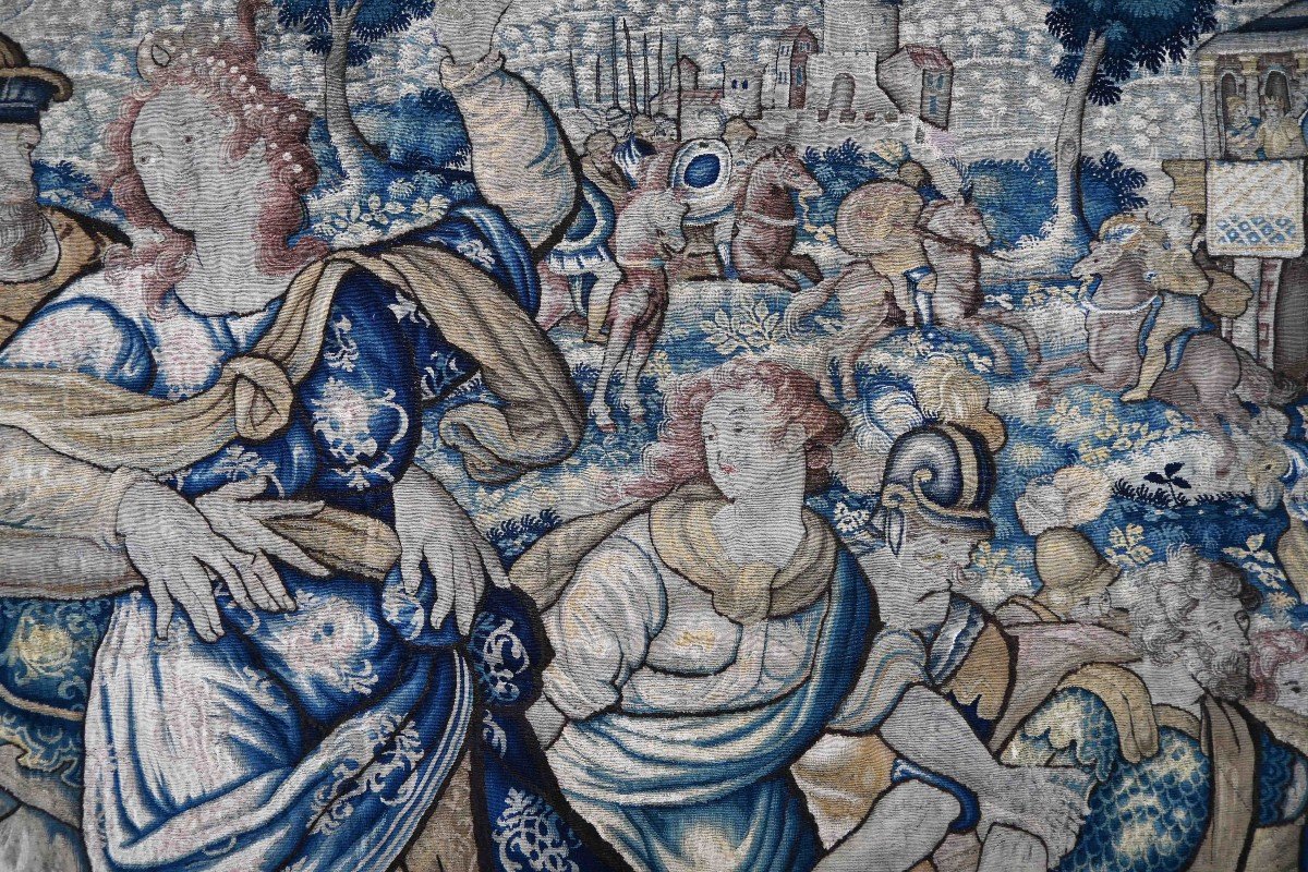 Rape Of The Sabine Women, Flanders Tapestry, Late 16th Century - L4m22xh2m35 - No. 1473-photo-4