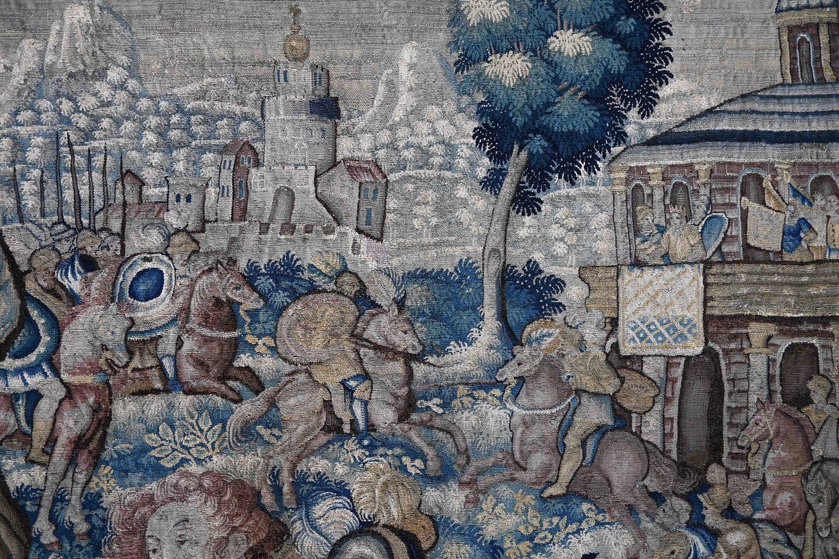 Rape Of The Sabine Women, Flanders Tapestry, Late 16th Century - L4m22xh2m35 - No. 1473-photo-1