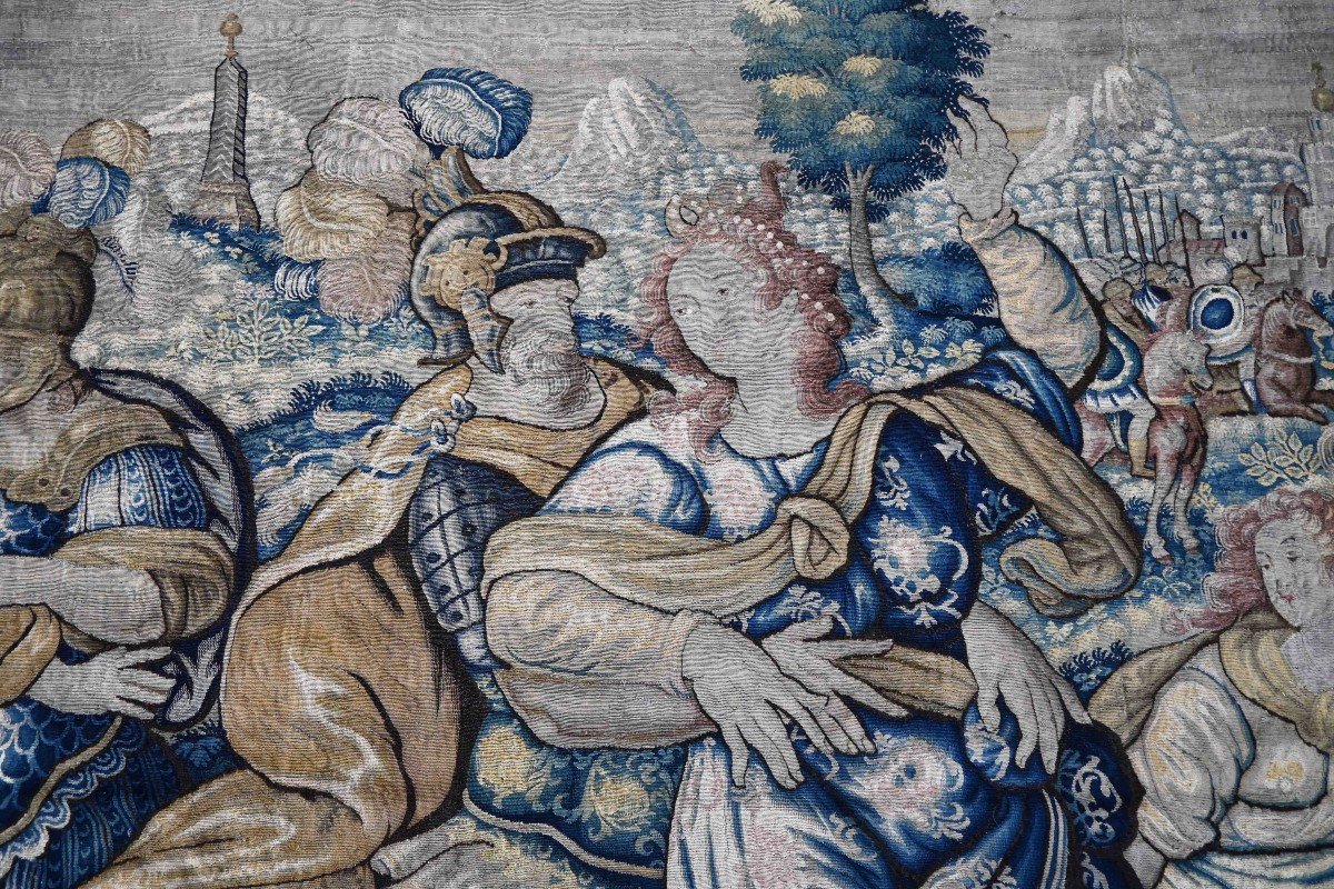 Rape Of The Sabine Women, Flanders Tapestry, Late 16th Century - L4m22xh2m35 - No. 1473-photo-3