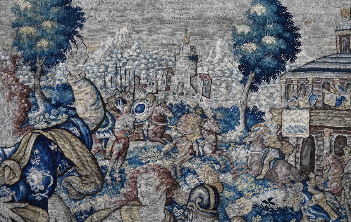 Rape Of The Sabine Women, Flanders Tapestry, Late 16th Century - L4m22xh2m35 - No. 1473-photo-5