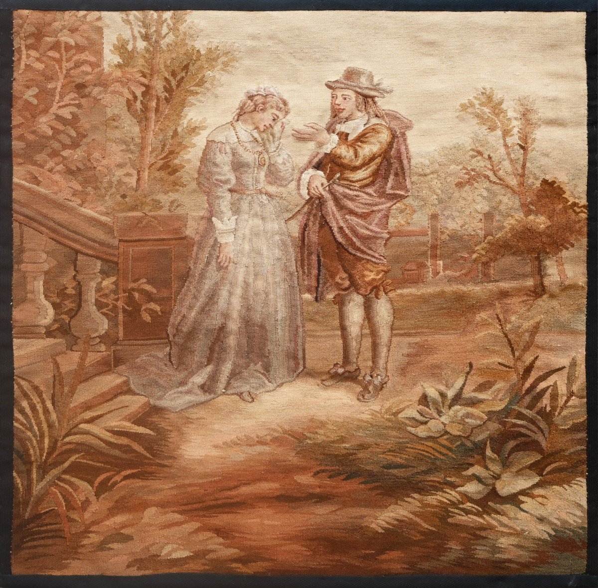 Tapestry Manufacture Aubusson 19th Century - 57x57 Cm - No. 1505