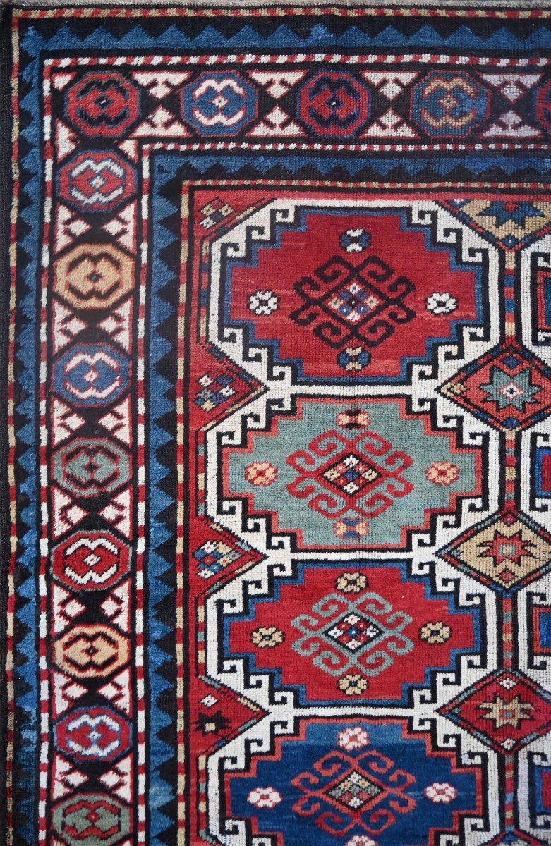 19th Century Kazak Carpet From The Caucasus, Circa 1880 - 210x145cm - No. 1504-photo-3