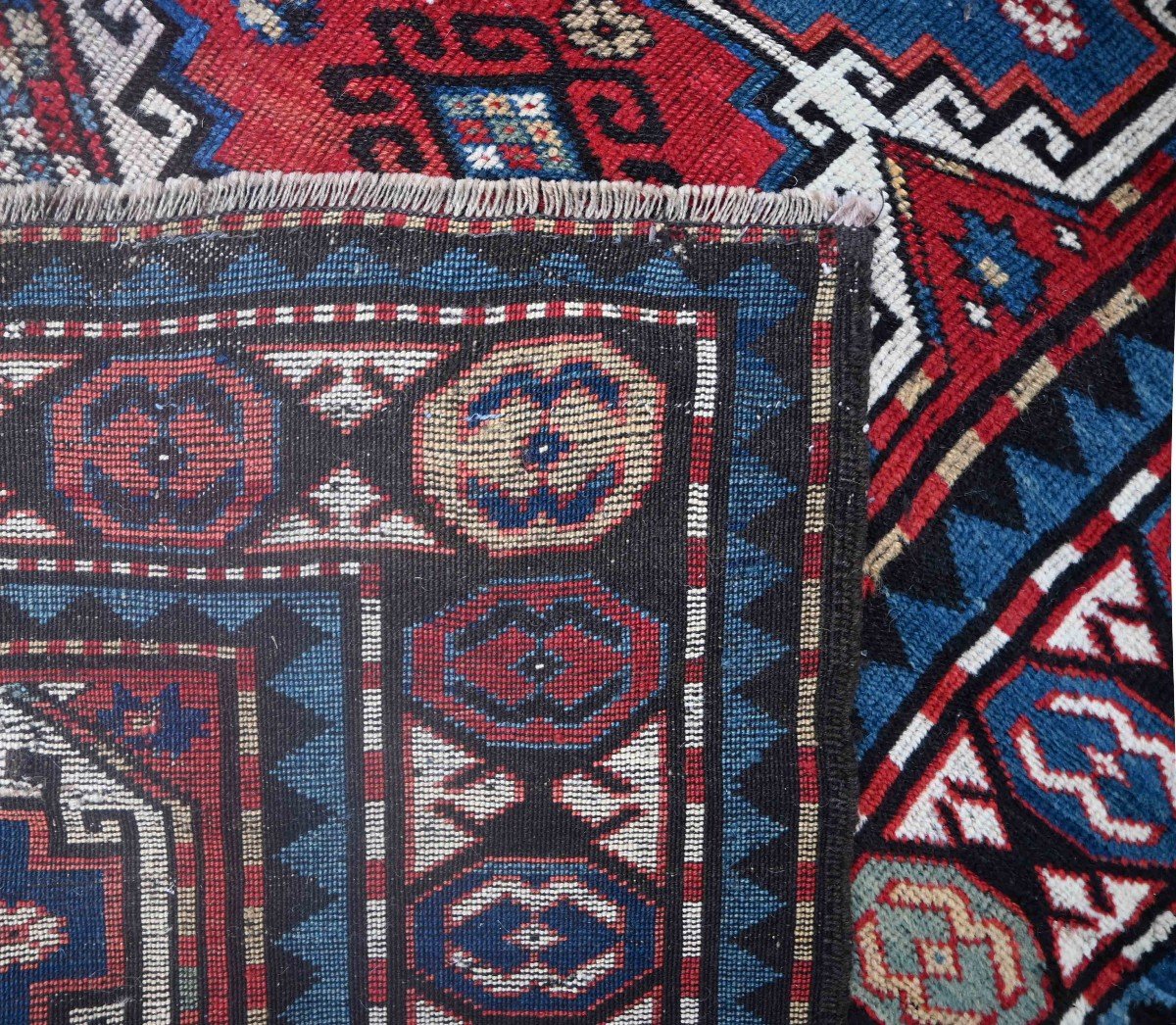 19th Century Kazak Carpet From The Caucasus, Circa 1880 - 210x145cm - No. 1504-photo-2