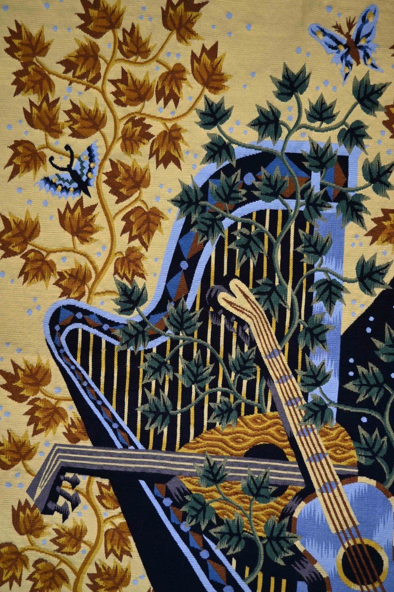 Concerto, Jean Picart Le Doux - Tapisserie Aubusson, Atelier Picaud - H156xl129 - N° 1510-photo-3