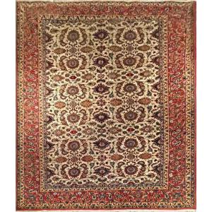 Important Isfahan Carpet In Wool On Cotton - 320x205, N° 1018