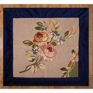 Coussin En Tapisserie florale d'Aubusson - N° 1291