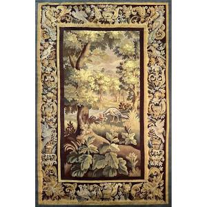 Aubusson Verdure Tapestry 19th Century - Dim: 220x132 - No. 1166
