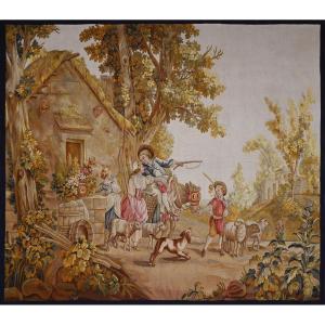 Tapestry Manufacture Aubusson | Country Scene | 1m95hx1m53l, No. 1344