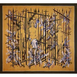 20th Century Modern Aubusson Tapestry | Signed Elie Grekoff | 1m92hx2.12l, No. 1363
