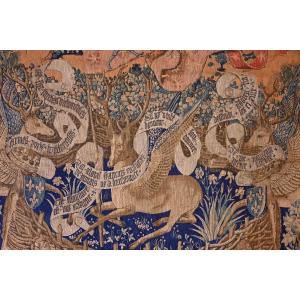 Tapestry "winged Deer" Version Printed In 1960 - No. 1370