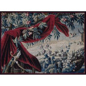 Tapestry From The Royal Aubusson Manufactory | Verdure 18th Century | L 260xh177, No. 1436