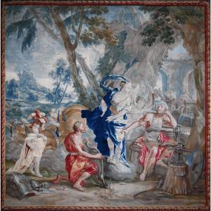 Venus Visiting Vulcan, Achilles - Brussels Tapestry, Atelier Van Der Borcht No. 1455