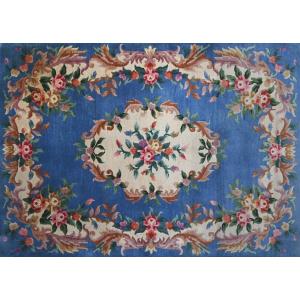 French Rug By Savonnerie Point , Circa 1940 | 200x136 , No. 1446