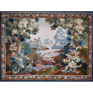 Verdure XIXe Siècle Tapisserie De La Manufacture Aubusson, 210lx170h - N° 1478