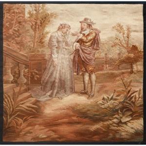 Tapestry Manufacture Aubusson 19th Century - 57x57 Cm - No. 1505