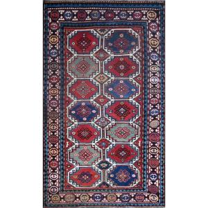 Tapis Kazak De Caucase XIXe Siècle, Circa 1880 -  210x145cm - N° 1504