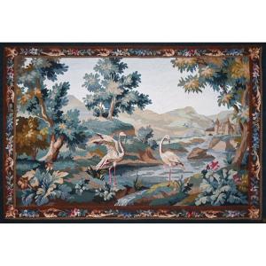 Aubusson Manufacture Tapestry, Greenery 19th Century - 148lx104h - No. 1501