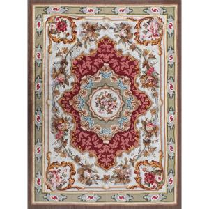 Le tapis de bureau de Style Napoleon III Aubusson, Fin 19e Siècle - 215x145 - N° 1418