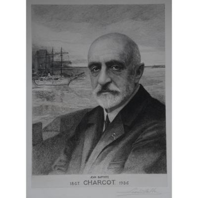 Gravure Du Commandant Charcot