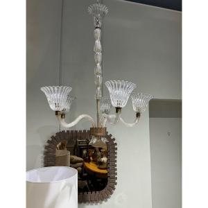 Lustre A 5 Lumières Circa 1950 Murano Italie 