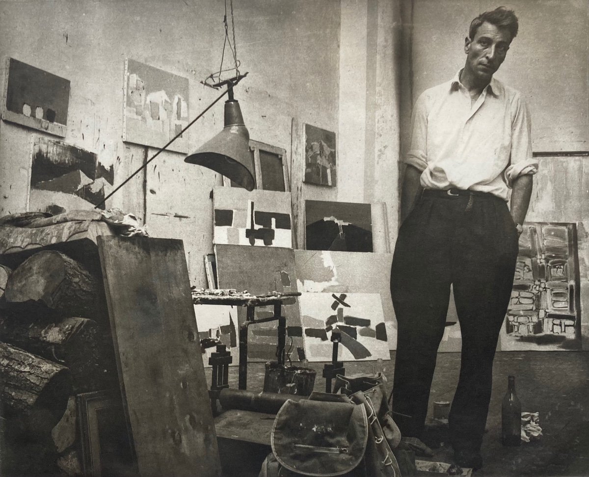 Denise Colomb, Nicolas De Staël In His Studio, 1954