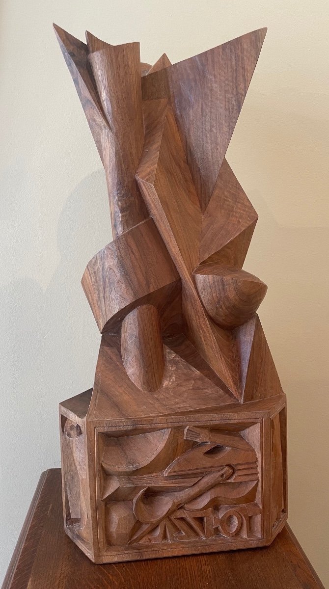 François Brochet, Homage To Music, Carved Walnut-photo-2