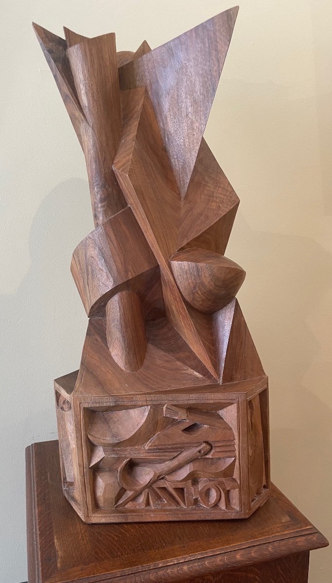 François Brochet, Homage To Music, Carved Walnut-photo-4