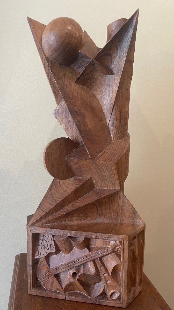 François Brochet, Homage To Music, Carved Walnut