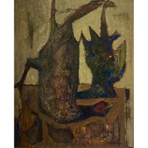 Raymond Guerrier, Nature Morte Au Faisans, Huile Sur Toile