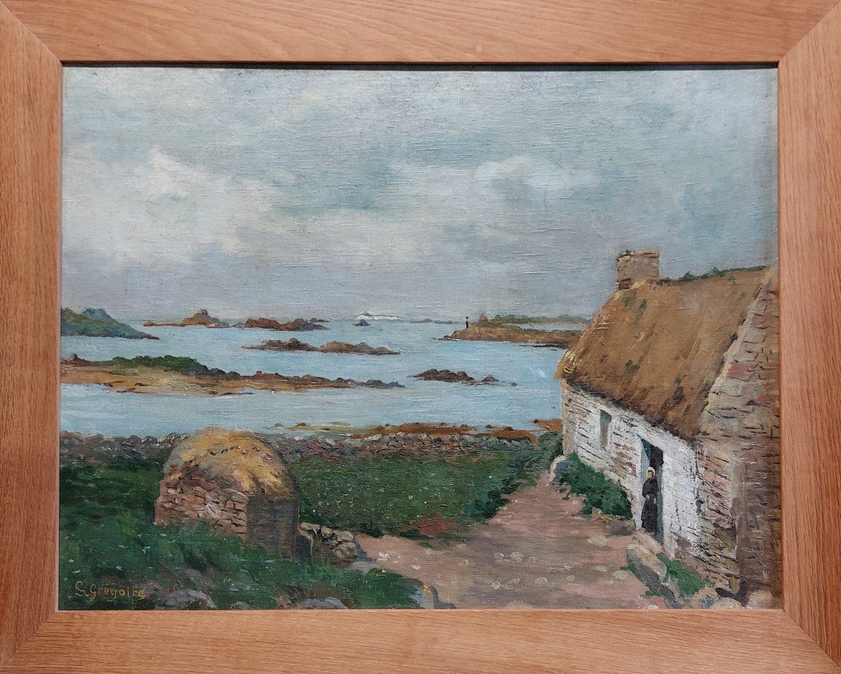 L Grégoire (début XXe)   "vue De Bréhat"