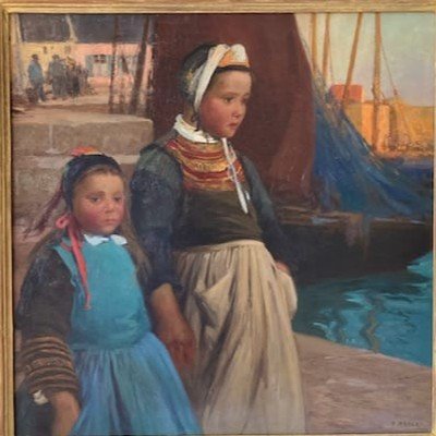 Paul Pascal (1867-1947) "little Bigoudènes In Concarneau"-photo-3