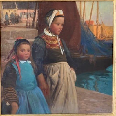 Paul Pascal (1867-1947) "little Bigoudènes In Concarneau"-photo-5