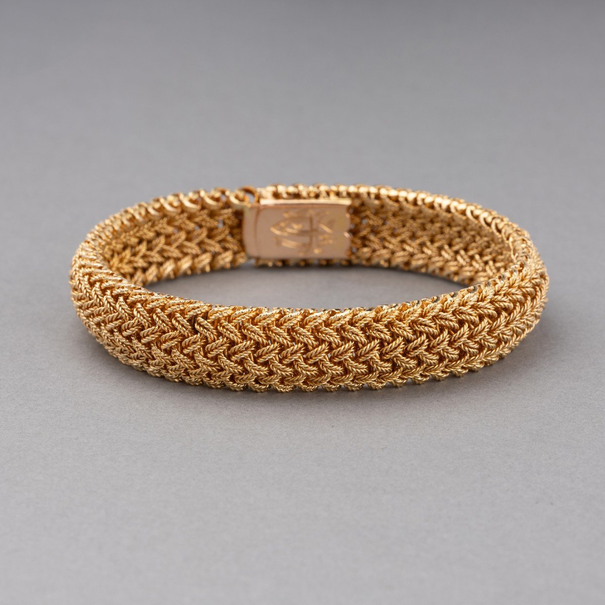 Vintage French Gold Bracelet -photo-2