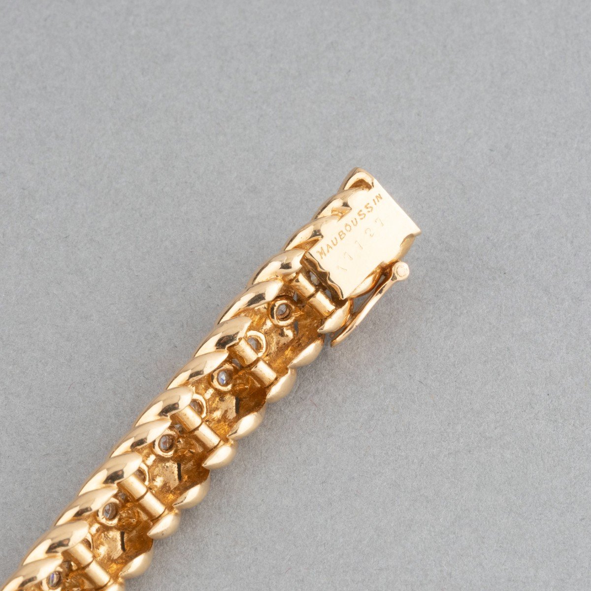 Mauboussin Vintage Bracelet In Gold And Diamonds-photo-4