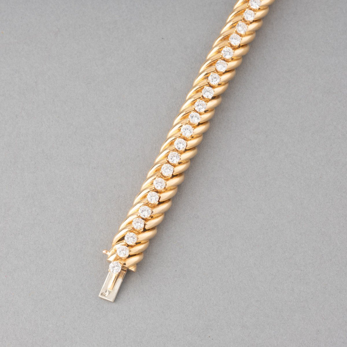 Mauboussin Vintage Bracelet In Gold And Diamonds-photo-6