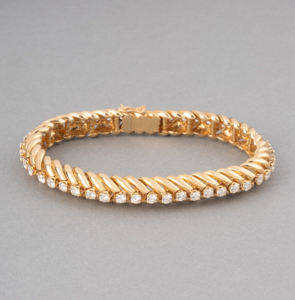 Mauboussin Vintage Bracelet In Gold And Diamonds