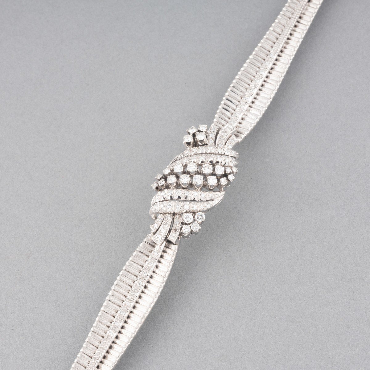 Bracelet Vintage En Or Et Diamants-photo-3