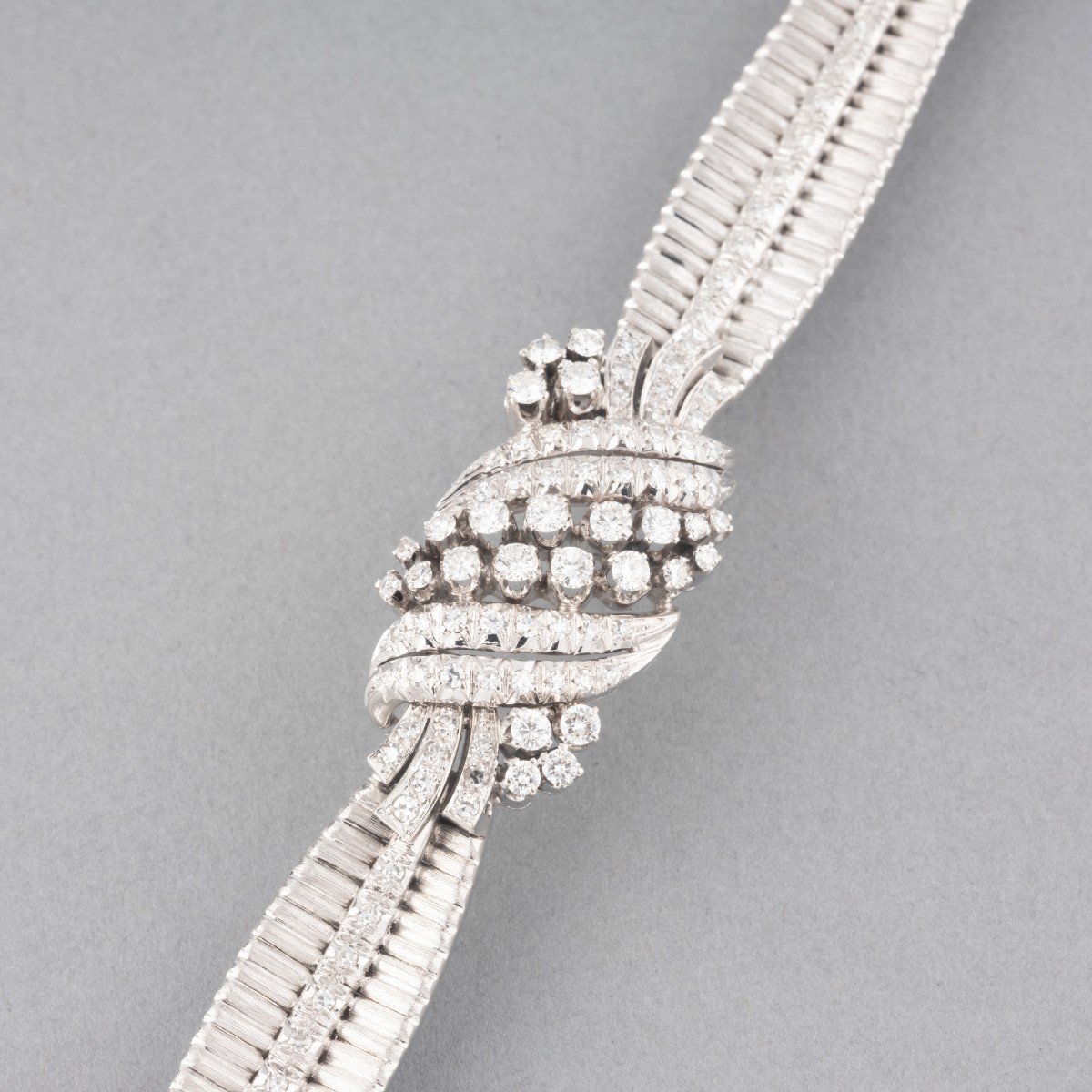 Bracelet Vintage En Or Et Diamants-photo-3