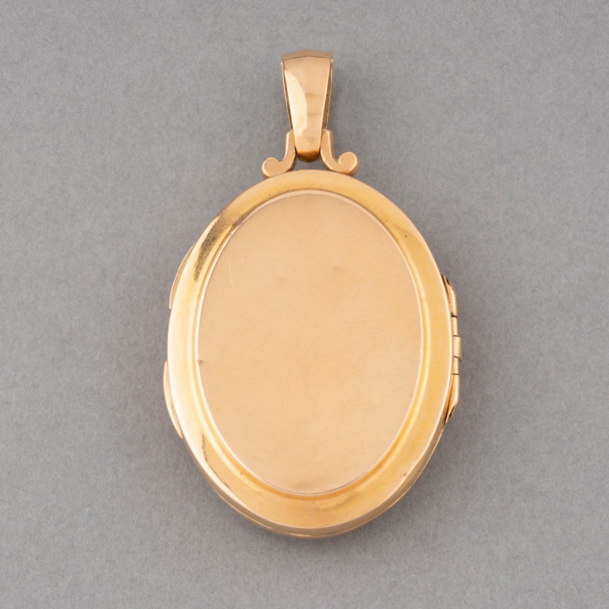 Antique French Gold Medallion Pendant -photo-4