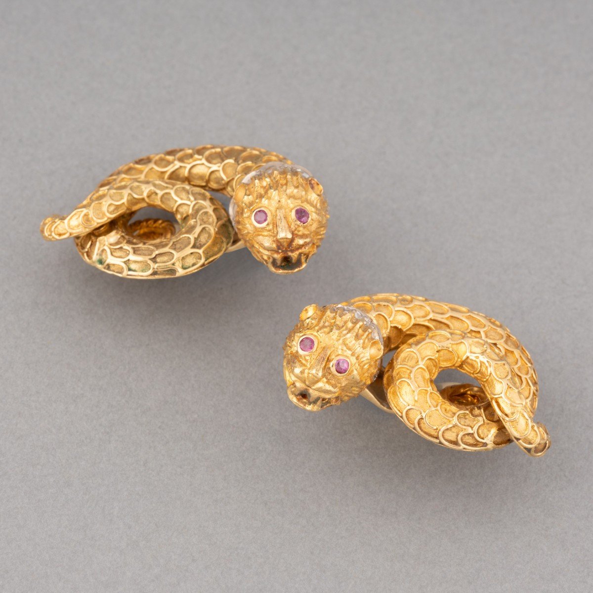 Lalaounis Gold Earrings 