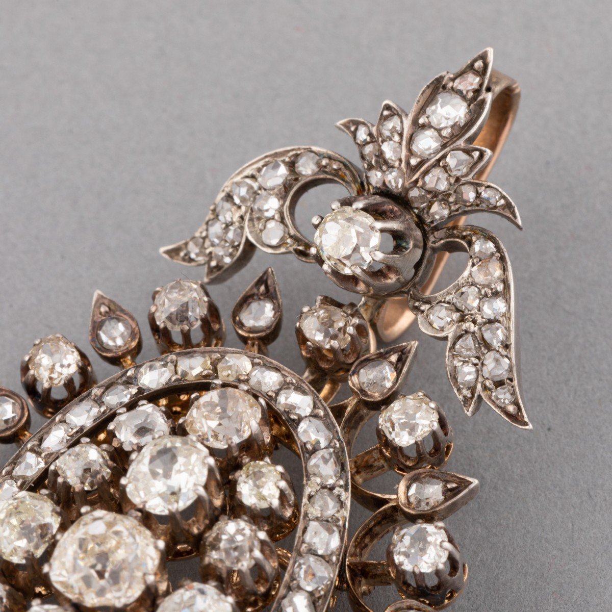 Antique Napoleon III Diamond Pendant-photo-4