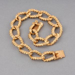 Vintage French Bracelet In Solid Gold