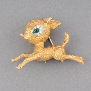 Hermès Broche Vintage En Or 