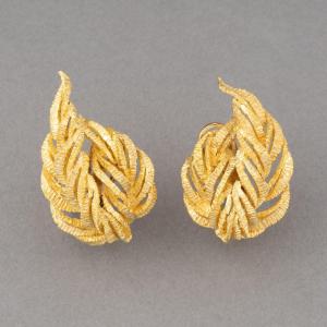 Vintage Gold Earrings 