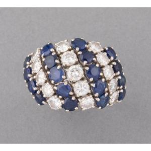 Vintage Sapphire Diamond Ring